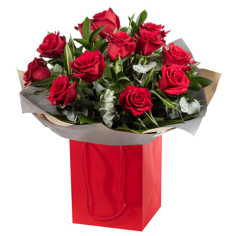 For My Sweetheart Red Rose Arrangement