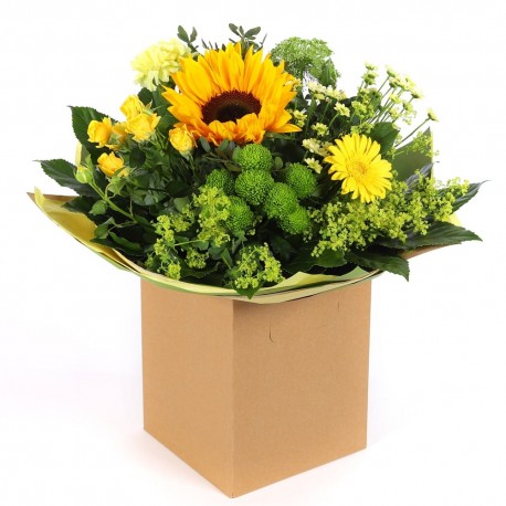 Golden Glow - Sunflower Floral Arrangement