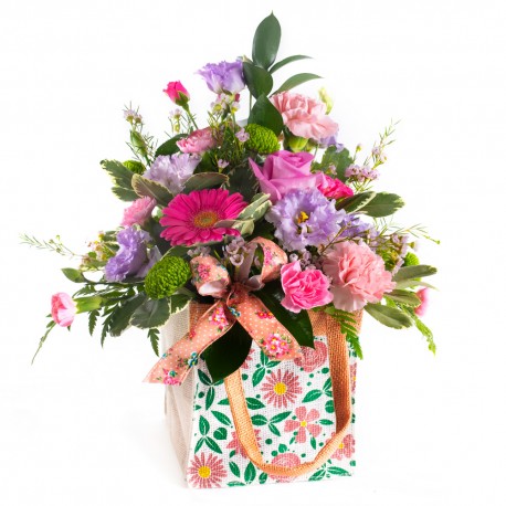 Fruit Pastel Flower Bag Floral Arrangement