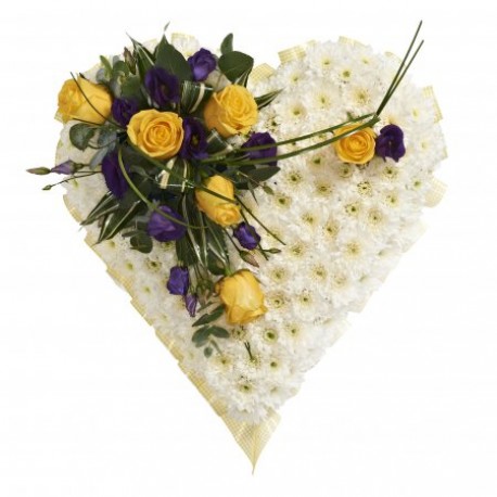 Heart Funeral Flowers SYM-324