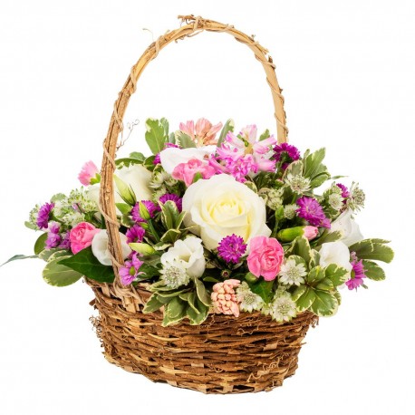 Happy Thoughts Flower Basket