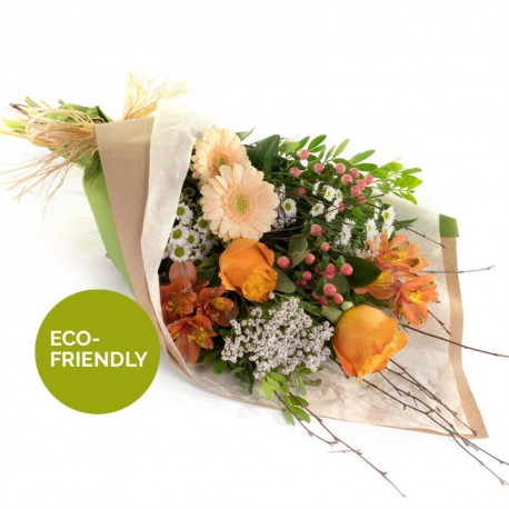 Peaches and Cream Floral Eco Bouquet