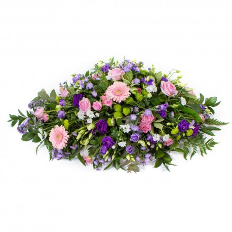 Country Garden Funeral Double Ended Coffin Spray SYM-306
